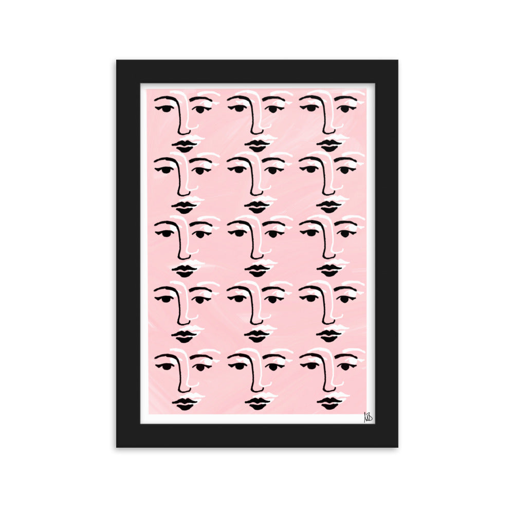 Gerahmtes Poster Faces