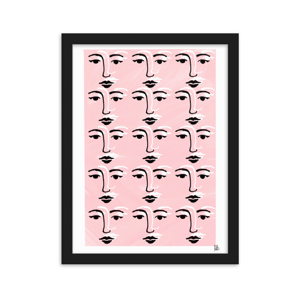Gerahmtes Poster Faces