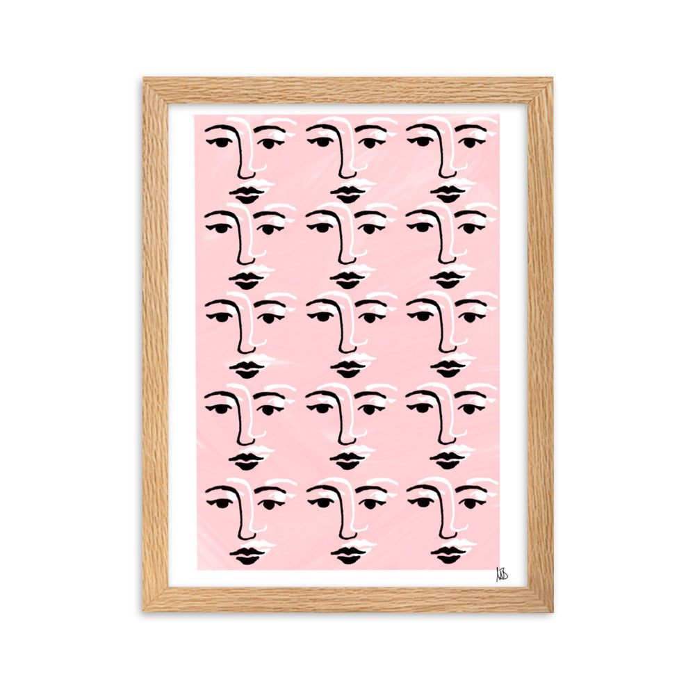 Gerahmtes Poster Faces