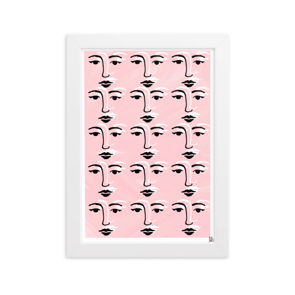 Gerahmtes Poster Faces