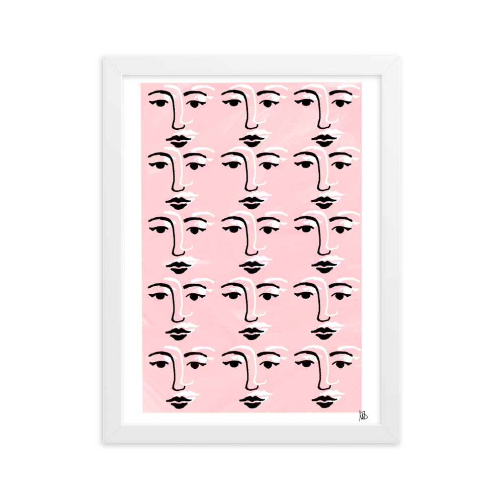 Gerahmtes Poster Faces