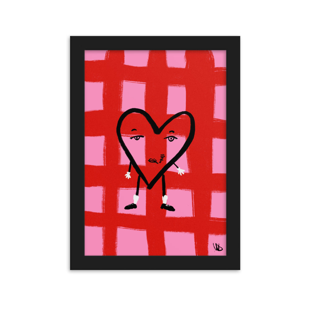 Gerahmtes Poster Valentine