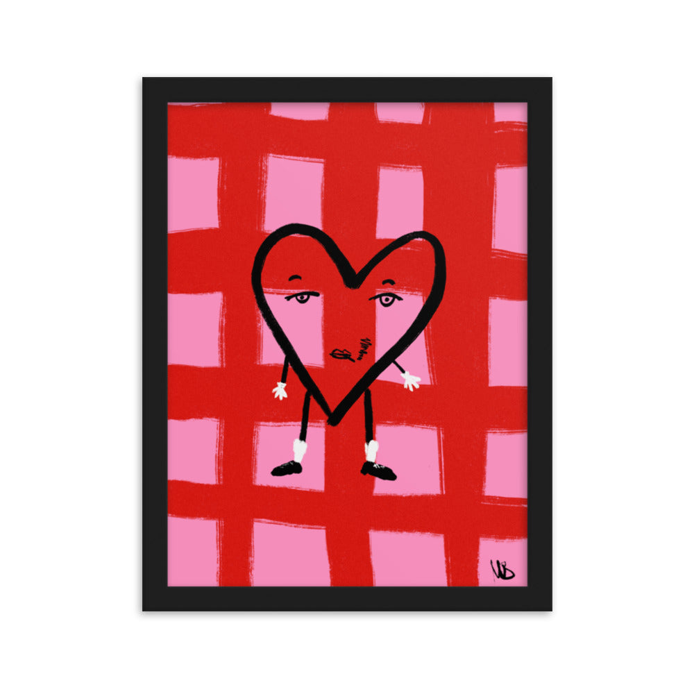 Gerahmtes Poster Valentine