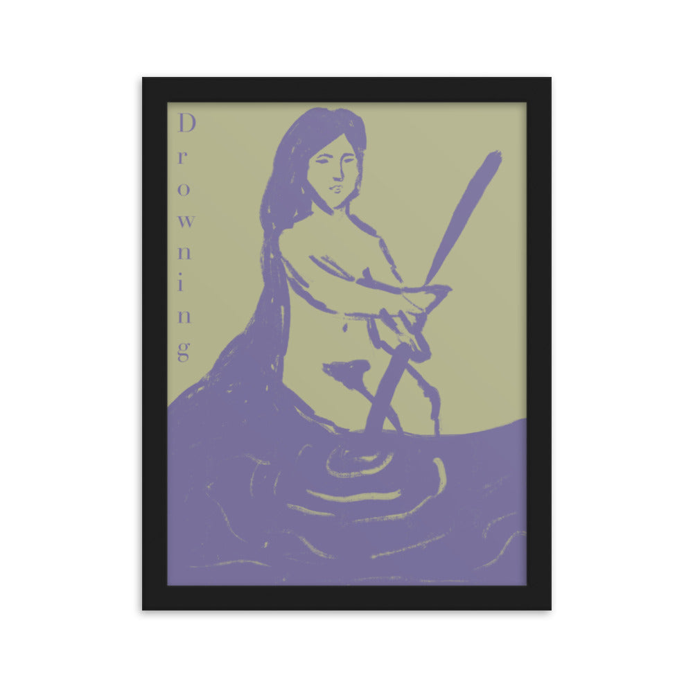 Gerahmtes Poster Drowning