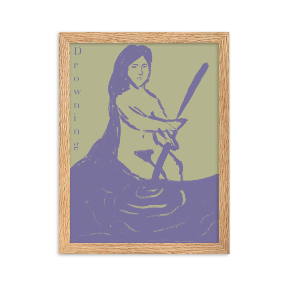 Gerahmtes Poster Drowning