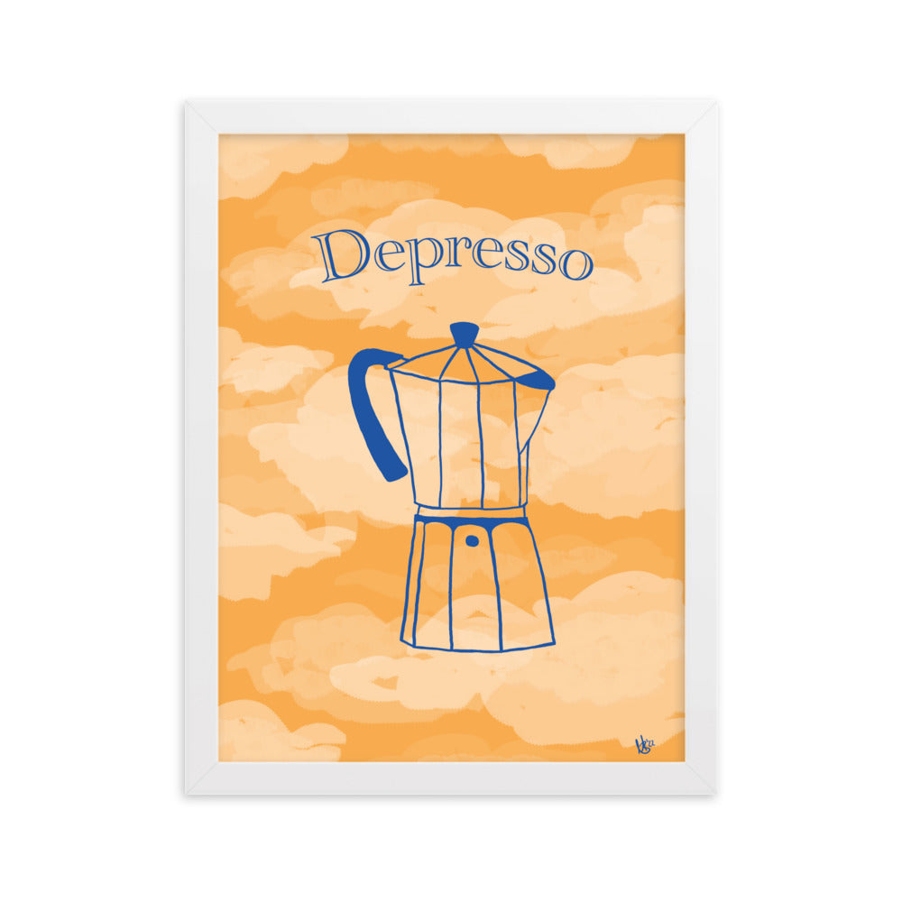 Gerahmtes Poster Depresso