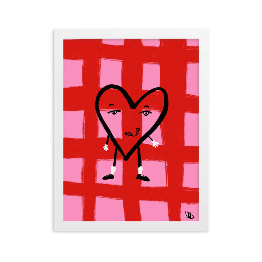 Gerahmtes Poster Valentine