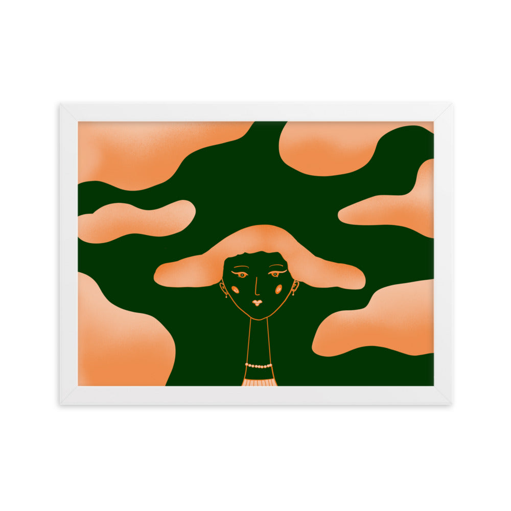 Gerahmtes Poster Cloud Girl