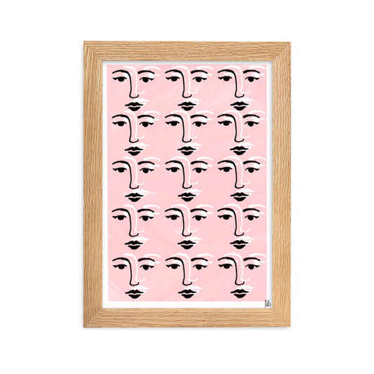 Gerahmtes Poster Faces