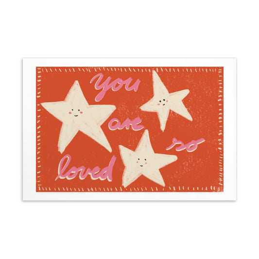 Postkarte Star Love