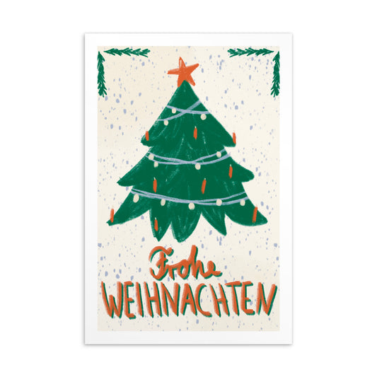 Postkarte Weihnachtsbaum