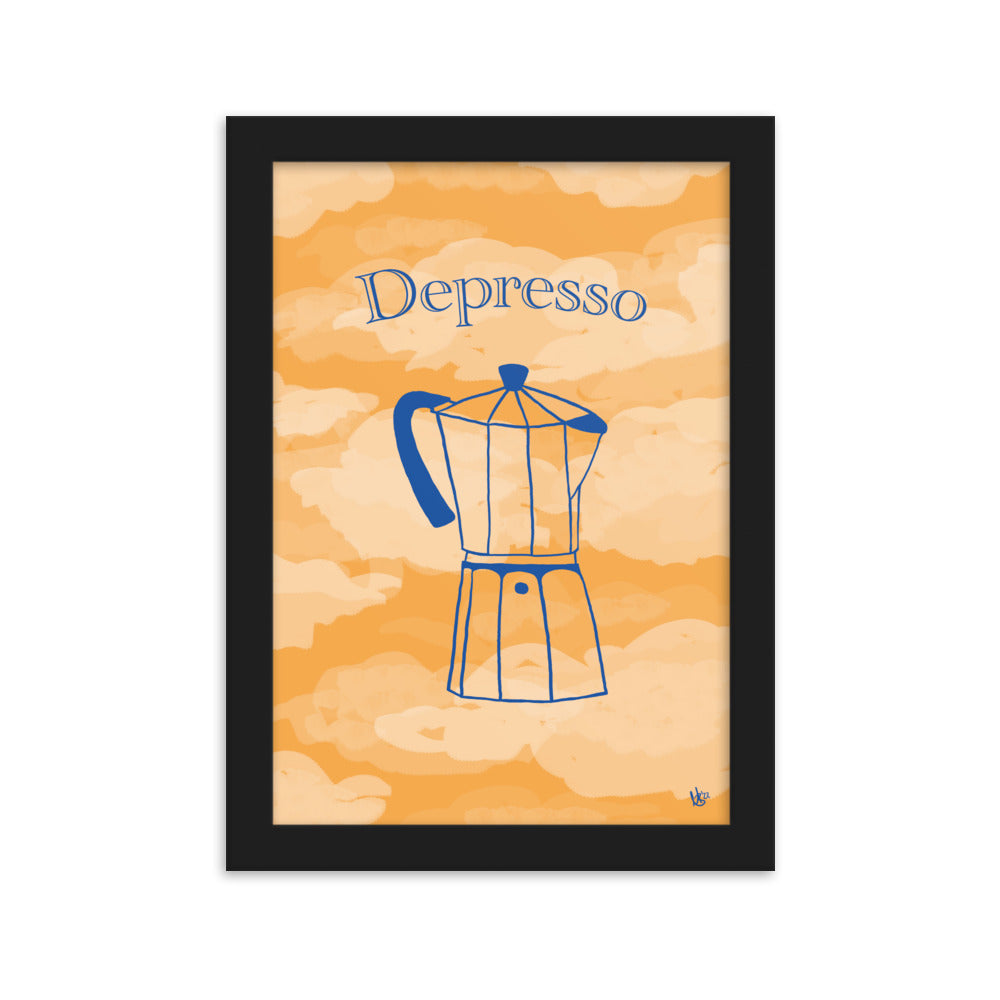 Gerahmtes Poster Depresso