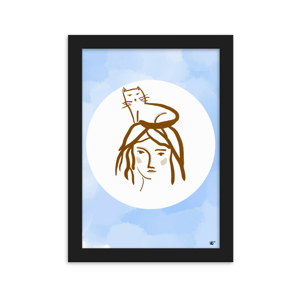 Gerahmtes Poster Cathead
