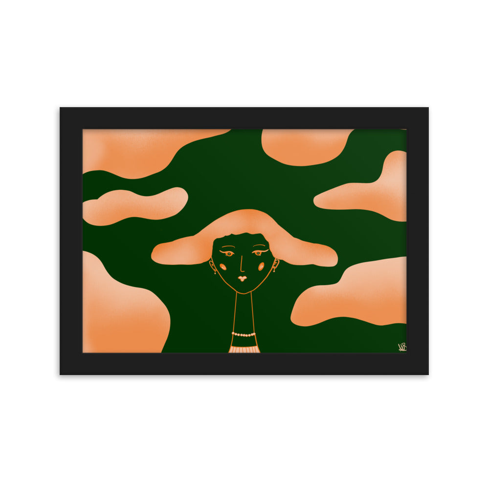 Gerahmtes Poster Cloud Girl