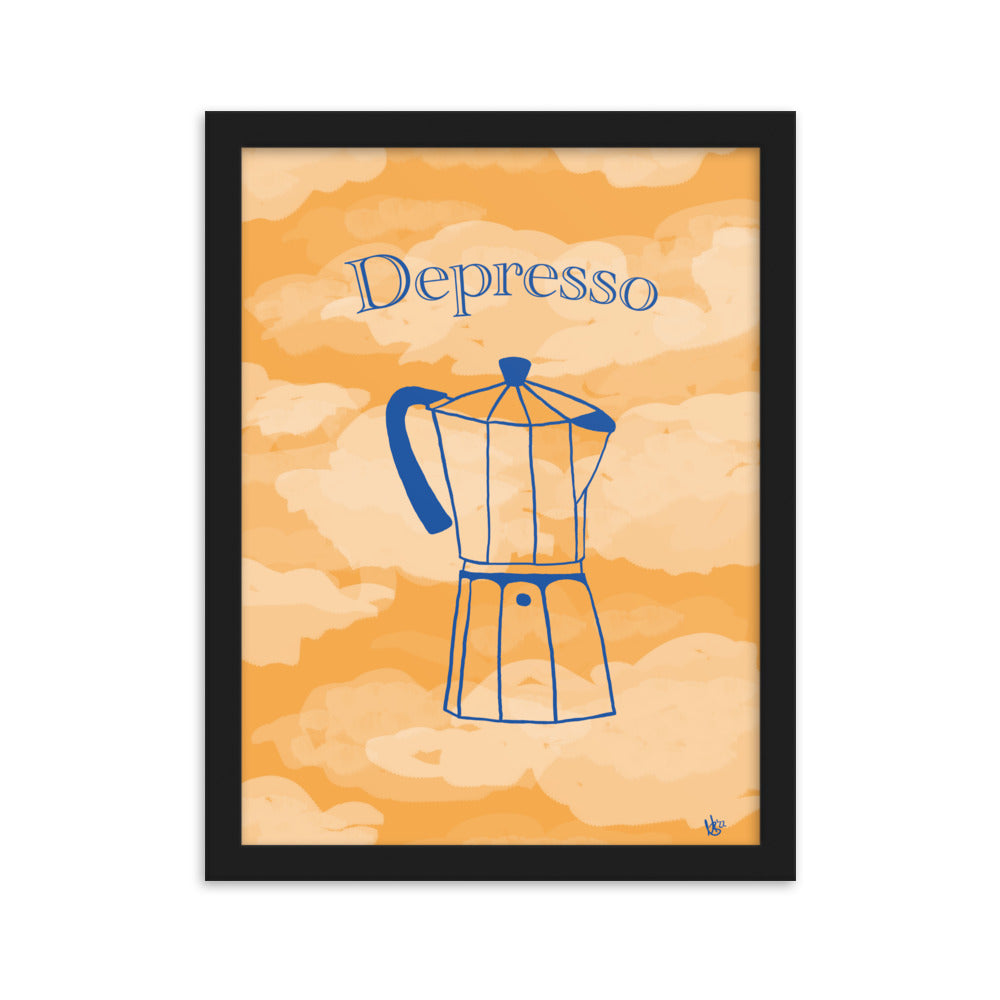 Gerahmtes Poster Depresso