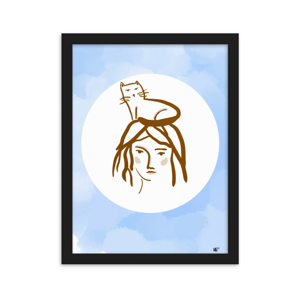 Gerahmtes Poster Cathead