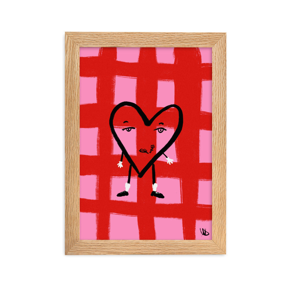 Gerahmtes Poster Valentine