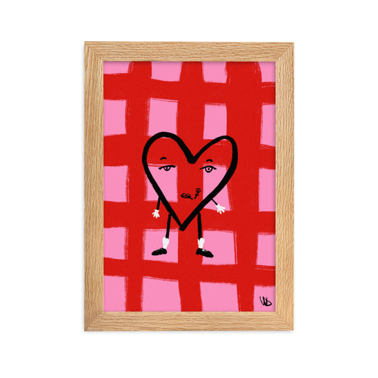 Gerahmtes Poster Valentine