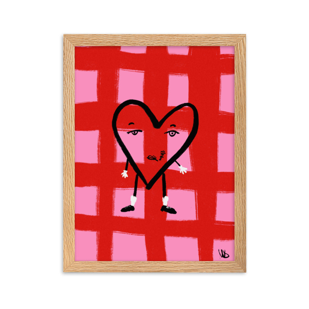 Gerahmtes Poster Valentine