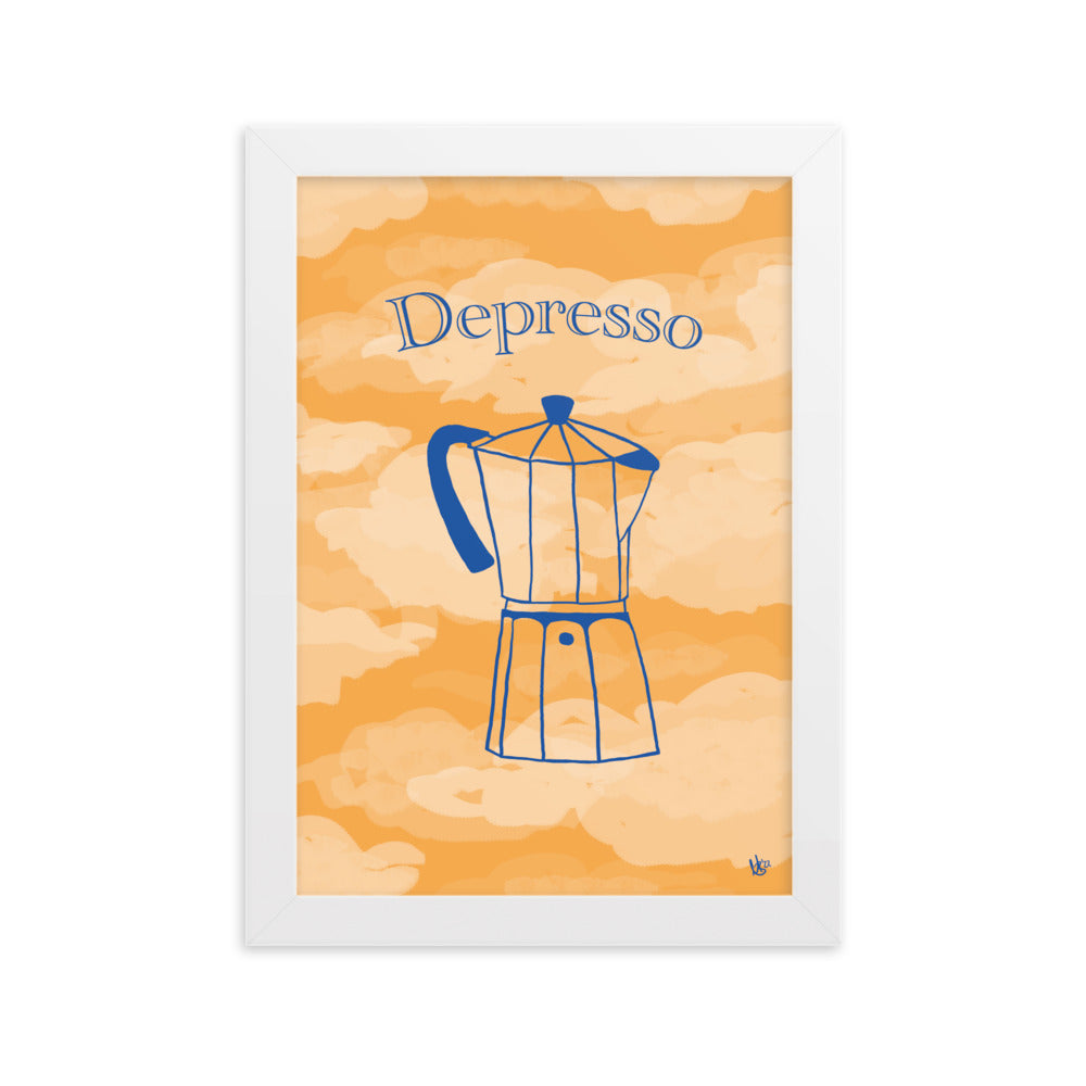 Gerahmtes Poster Depresso