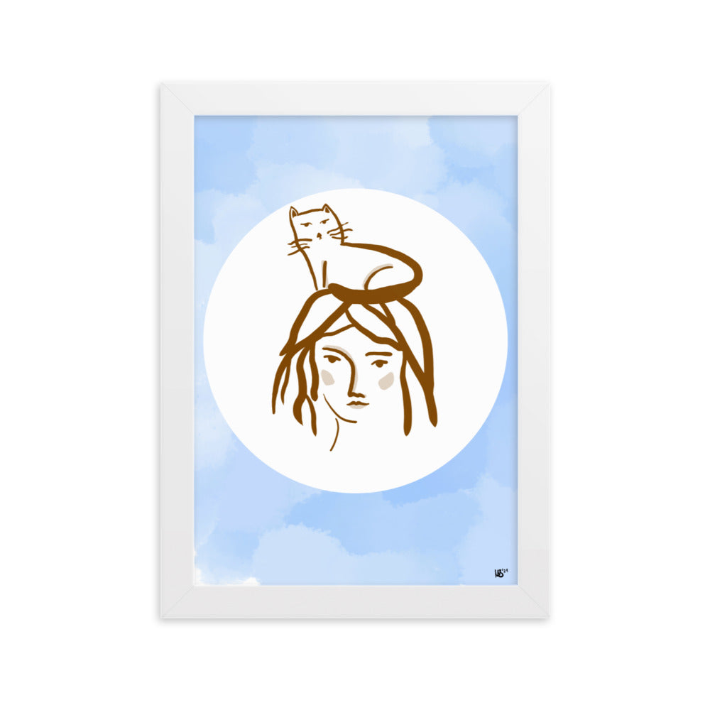 Gerahmtes Poster Cathead