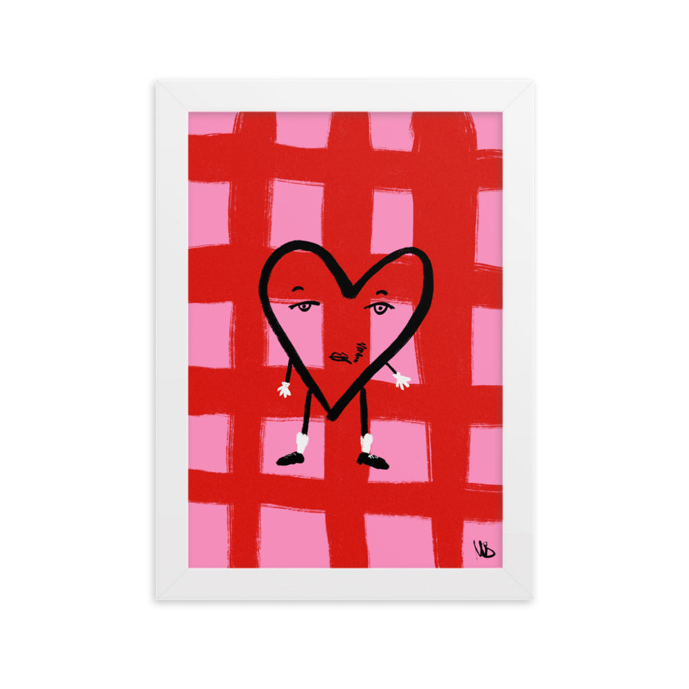 Gerahmtes Poster Valentine