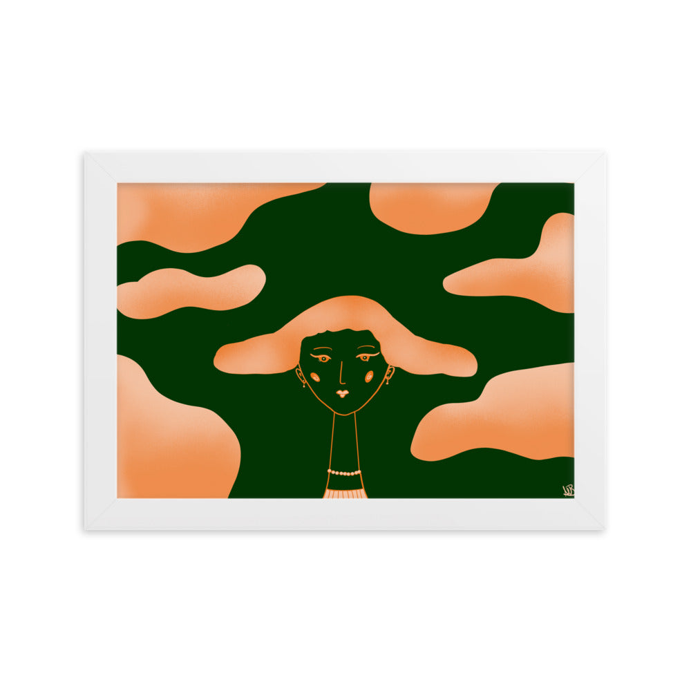 Gerahmtes Poster Cloud Girl