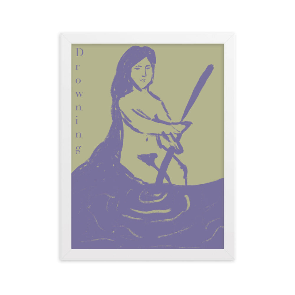 Gerahmtes Poster Drowning
