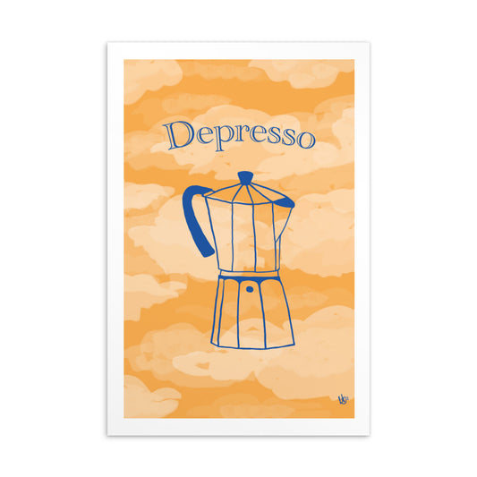 Postkarte Depresso